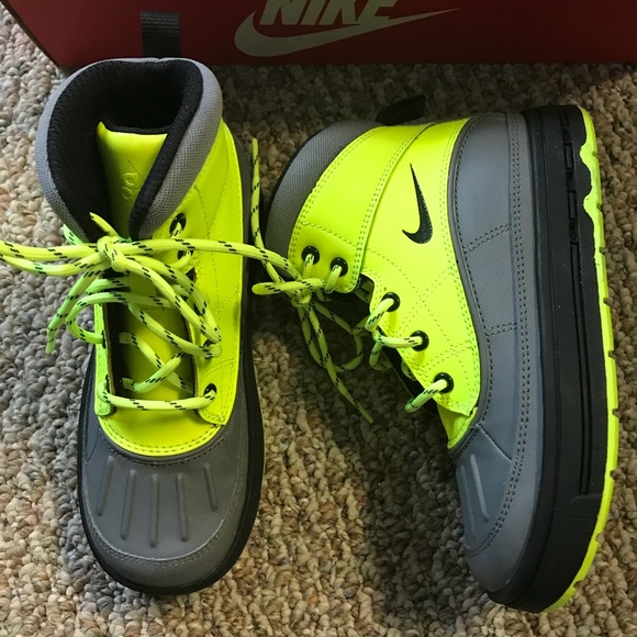 lime green nike boots